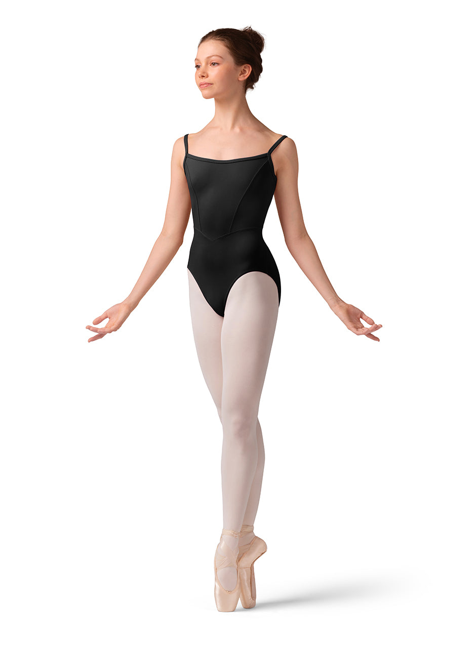 Mesh Bodice Cami Leotard #M70003