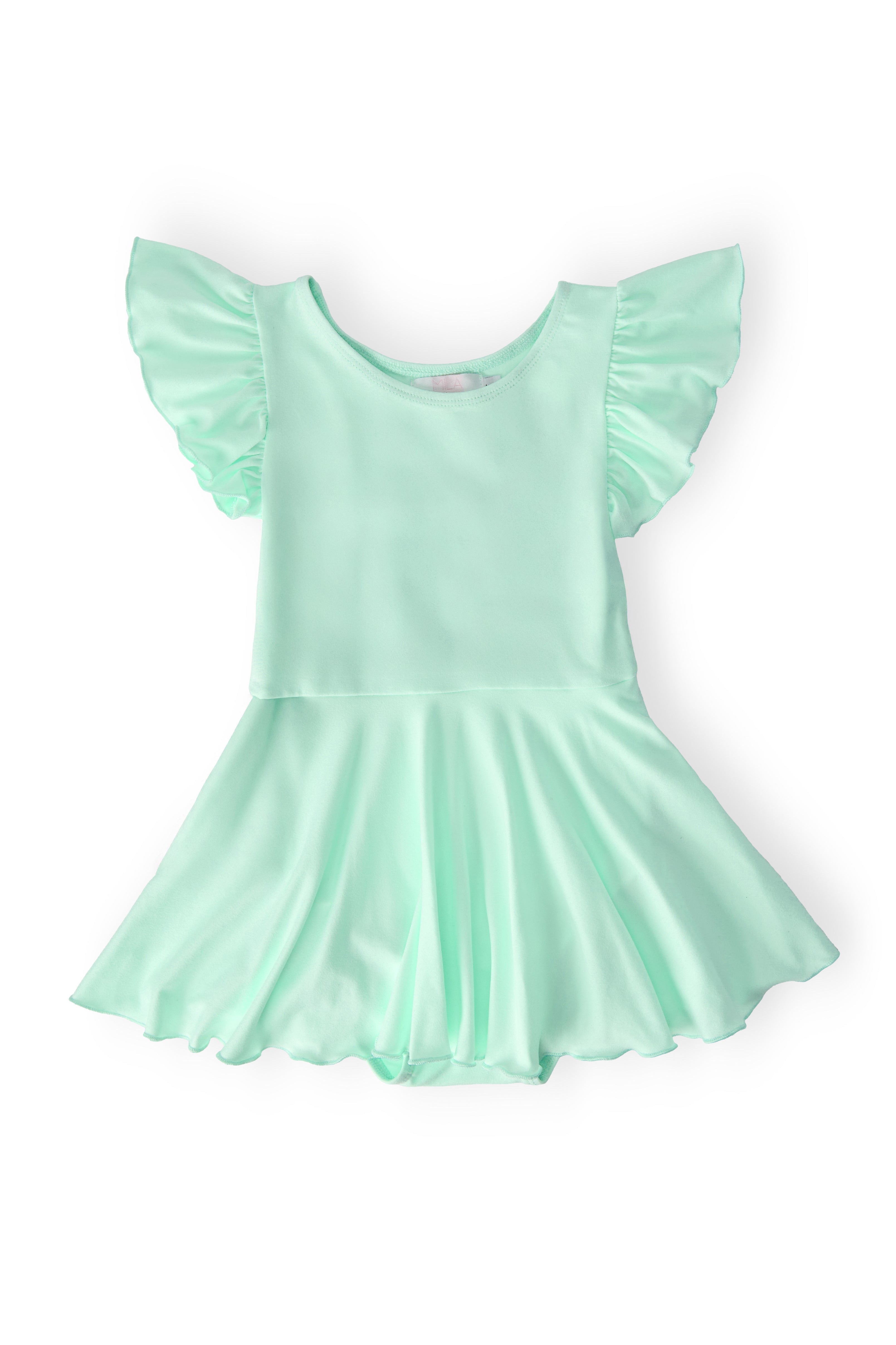 Pastel Green S/S Twirl Leotard 12-24M Pastel Green S/S Twirl Leotard 12-24M