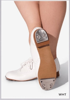 PRE-ORDER: Stomper Full Sole-White Clogging Shoes