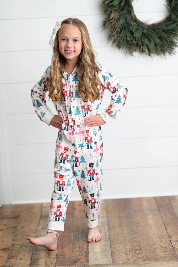 Nutcracker Zip Up Onesie