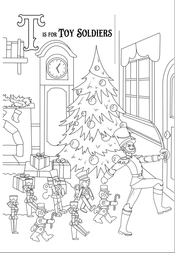 Nutcracker Enchanted Alphabet Coloring Book