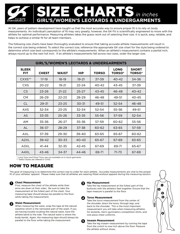 GK Blue Star Leotard