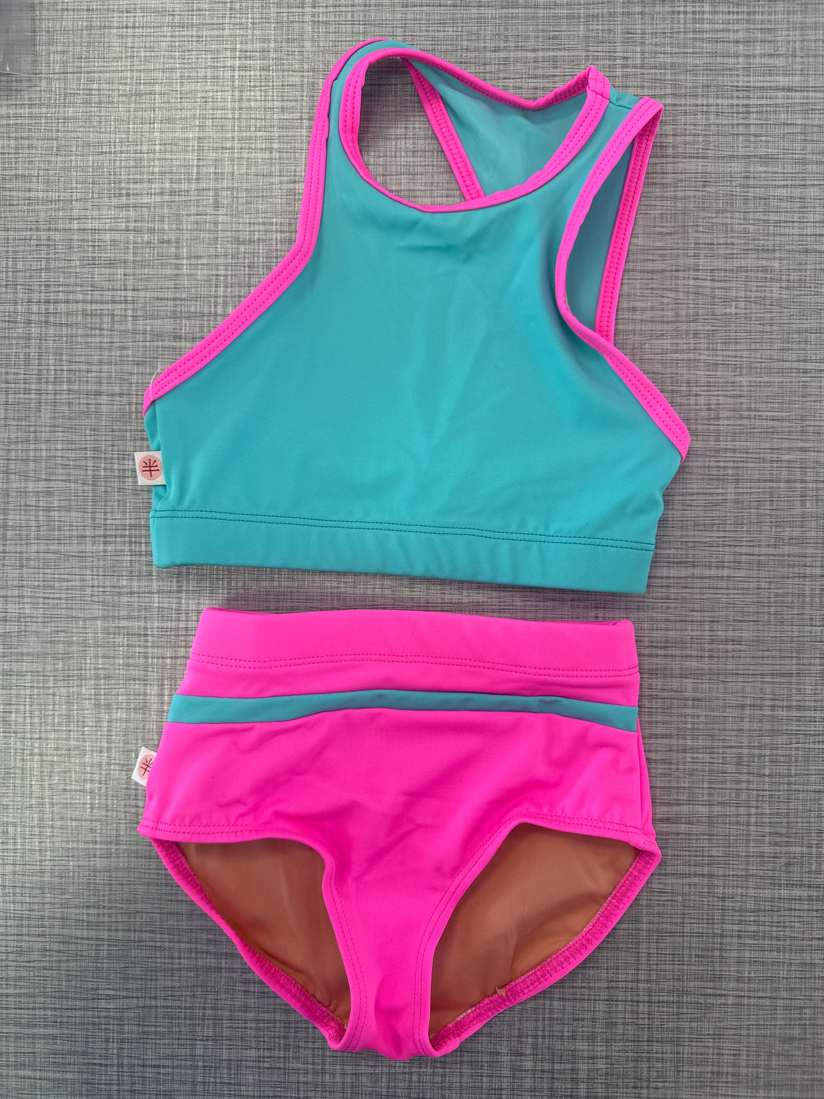 Demi Slanted Back Top Brief Set