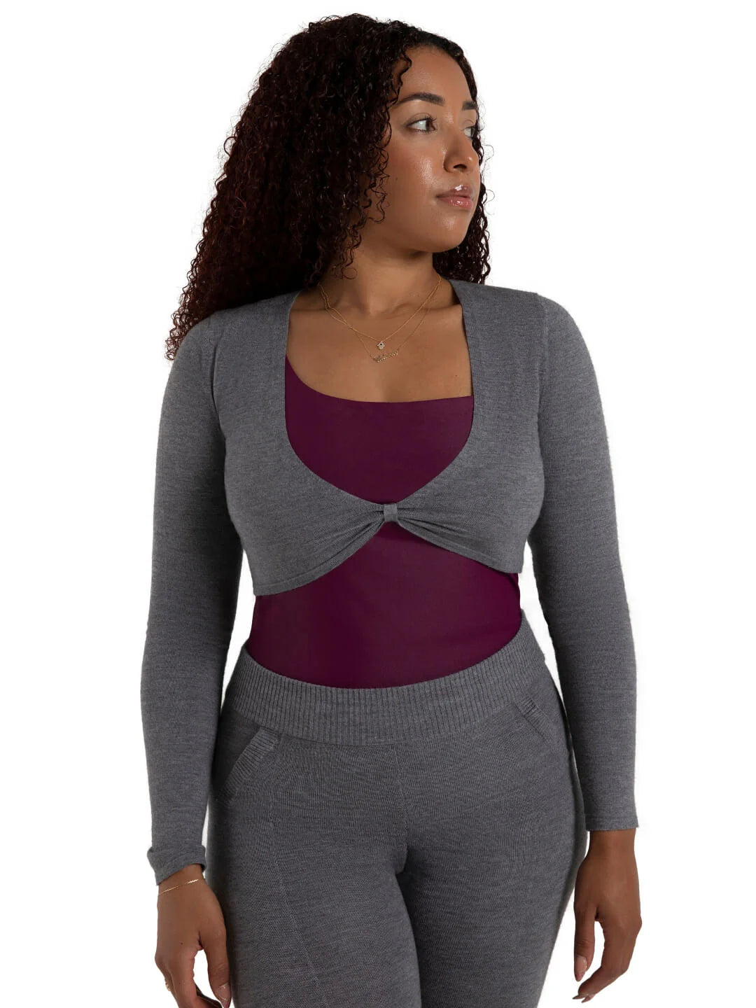Cropped Pinch Sweater #11001