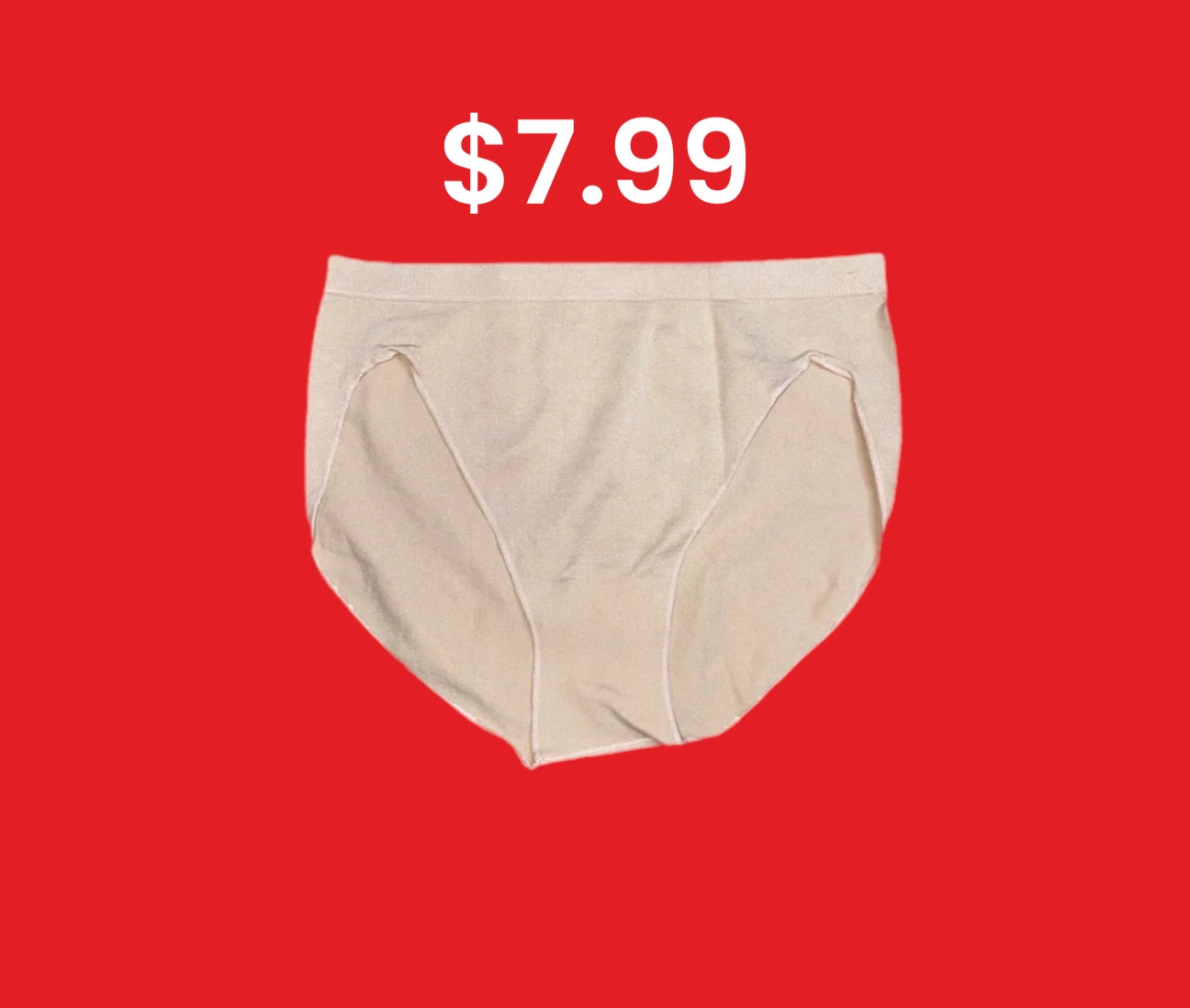 Seamless Dance Underwear - Nude Girls Size 10 - New Stock - Fast Post