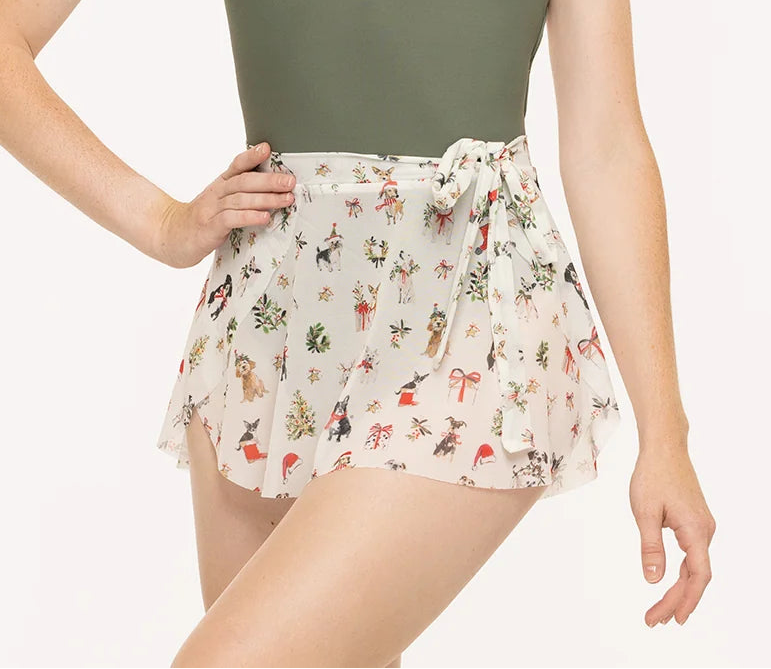 Christmas Dogs Petal Skirt