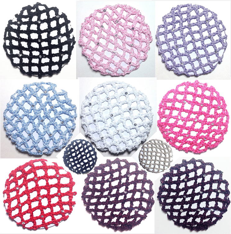 Bun Covers with Rhinestones