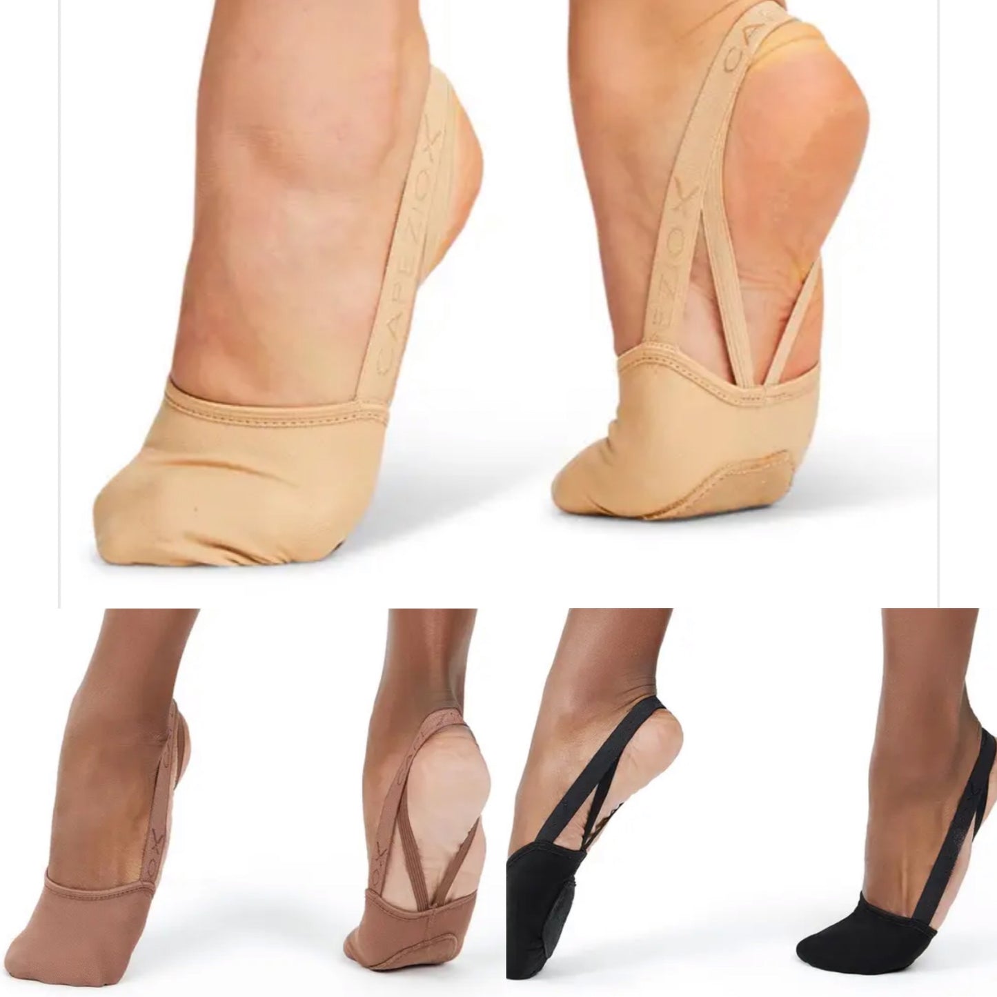 Capezio Hanami Half Sole Turning Shoes 4 Way Stretch #H064