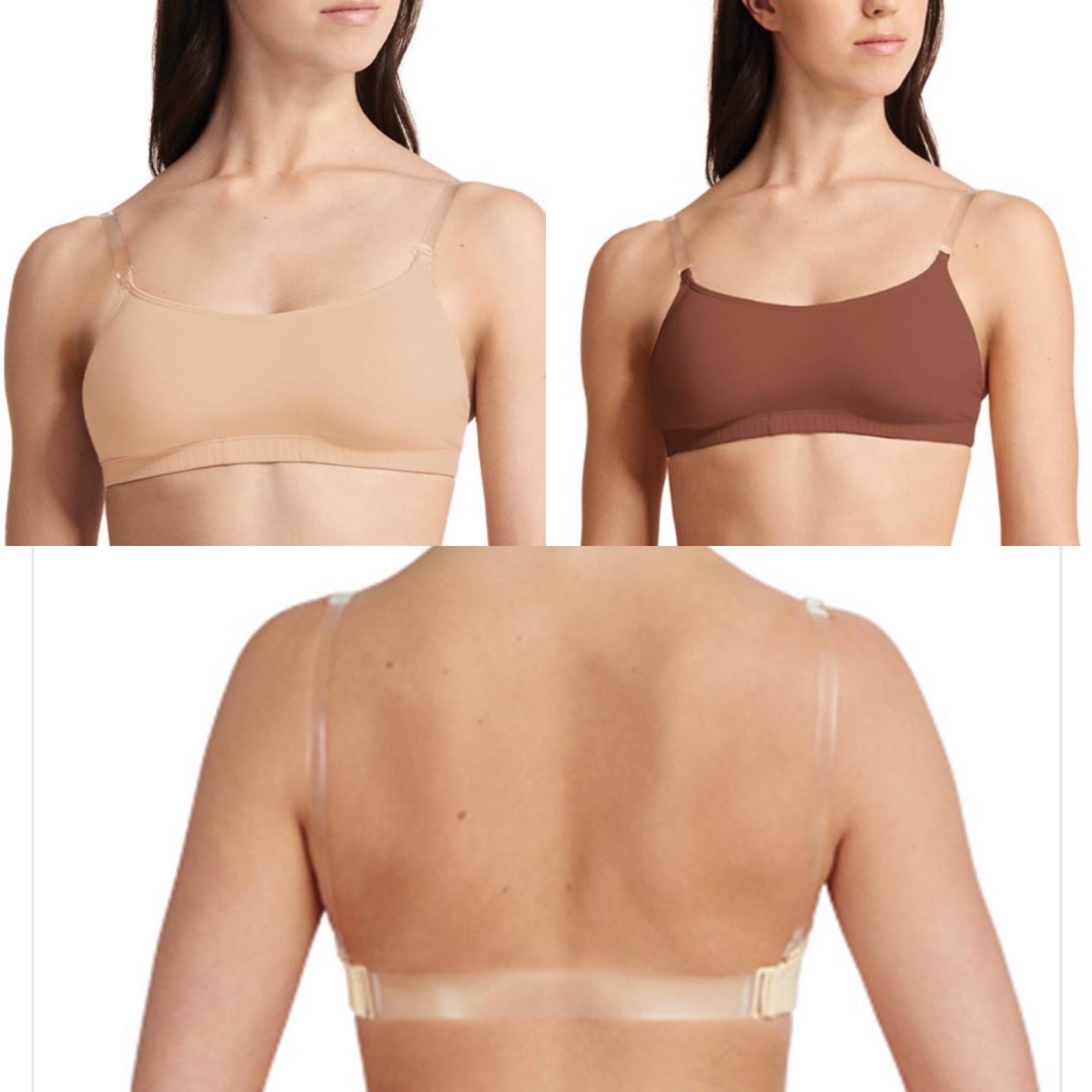 3564 Supportive Bra with BraTek and Clear Back Strap - Lindens Dancewear