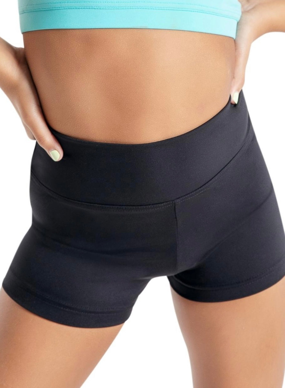 Capezio High Waisted Black Shorts #TB131