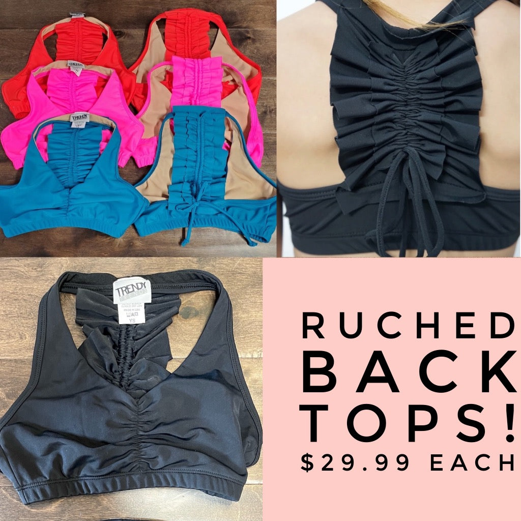 Ruched Back Top Tightspot Dancewear Center