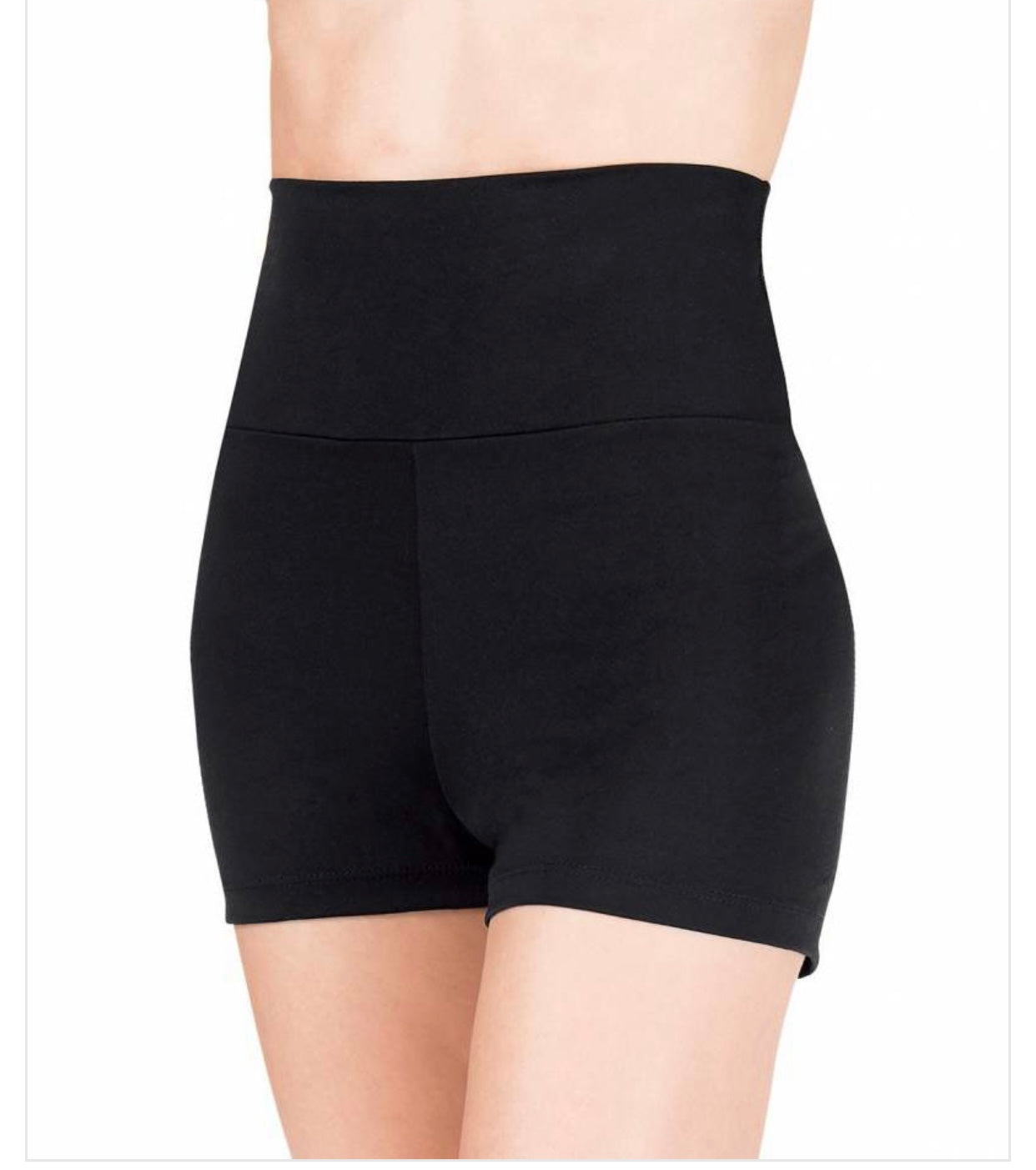 Capezio High Waisted Black Shorts #TB131