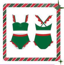 Load image into Gallery viewer, Pre Order: Holiday Ruffle Brief Set
