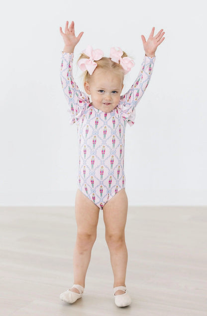 Pink Nutcracker Flutter Sleeve Leotard
