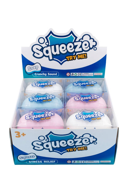 Soap Zero Rebound TPR Crunchy Bead Slime Filled Squishy Toy
