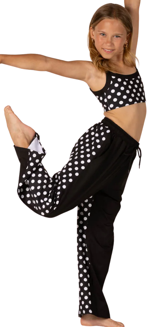 PRE ORDER: Blk & Wht Polka Dot Separates