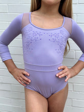Load image into Gallery viewer, Scoop Neck X Back 3/4 Sleeve Leotard #CL0506m

