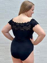Load image into Gallery viewer, Matilda Lace Leotard: Black

