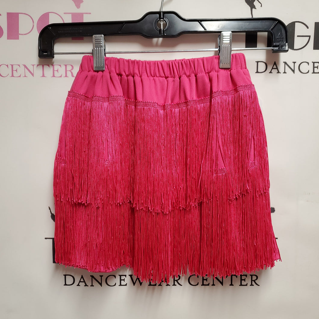 Pink Fringe Ballroom Skort