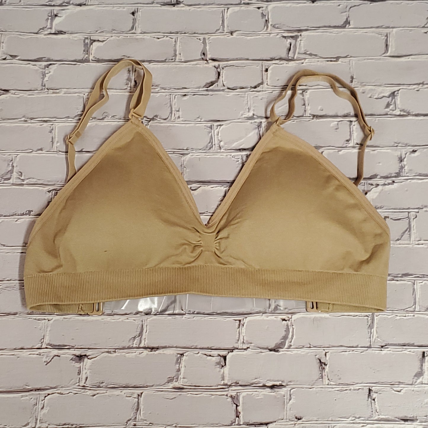 Seamless Clear Back Nude Bra