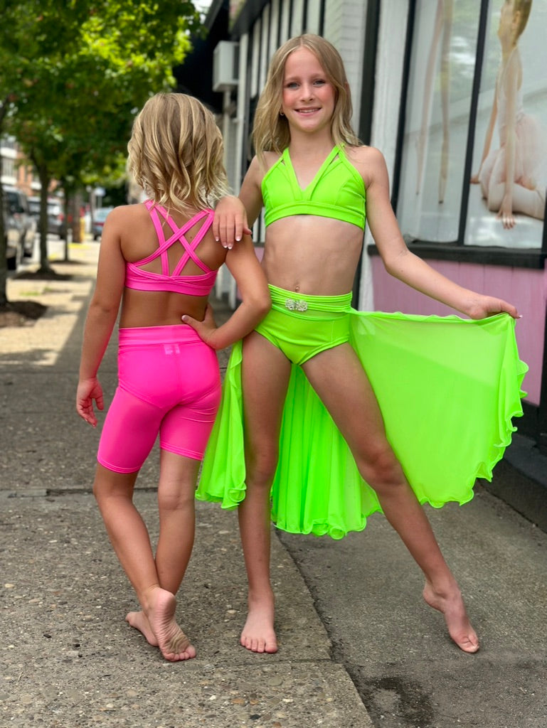 neon dance dresses Neon Latin Rhythm Dance Sport Dress LAT- 1083