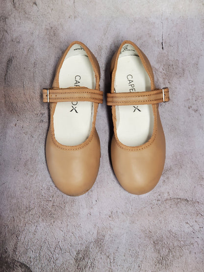 Capezio Mary Jane Buckle Tap Shoes - Caramel #3800