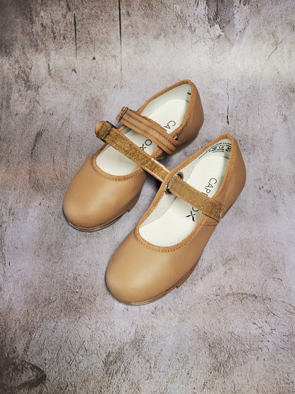 Capezio Mary Jane Buckle Tap Shoes - Caramel #3800