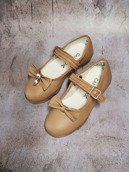 Capezio Mary Jane Buckle Tap Shoes - Caramel #3800