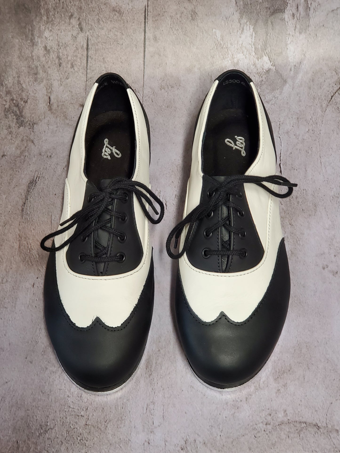 Spectator Black & White Tap Shoes #3004