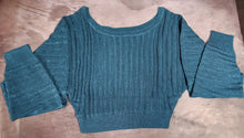 Load image into Gallery viewer, Hint Of Sparkle Knitted Cropped Sweater
