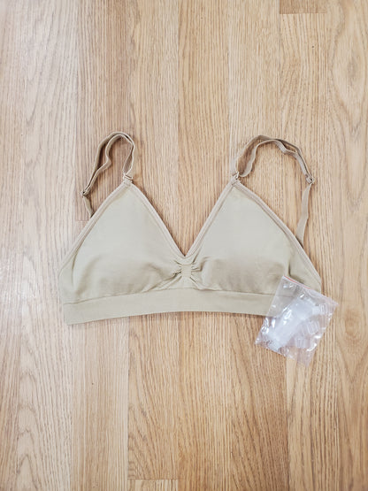 Seamless Clear Back Nude Bra