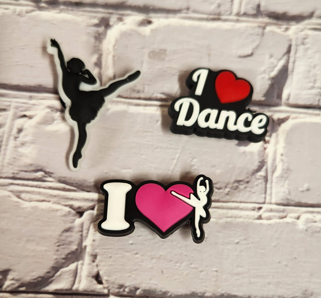 3 Pack of Dance Shoe Charms