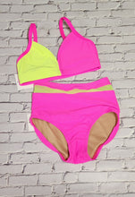 Load image into Gallery viewer, Yellow &amp; Neon Pink Brief Set
