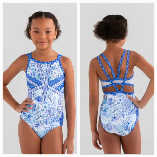 Sylvia P Bettina Blue Leotard