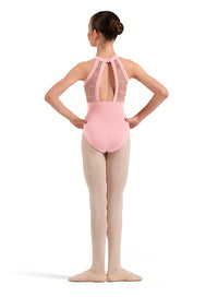 Flock Print Halter Leotard #40016