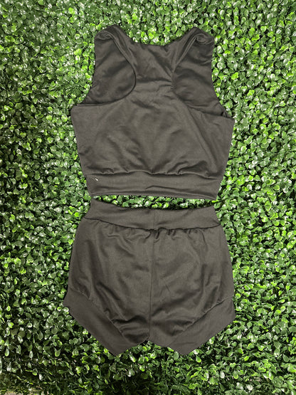 Soft 2 Piece Black Dance Set