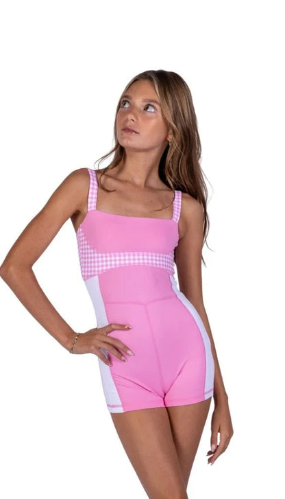 XO Gingham Biketard