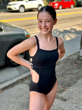 Load image into Gallery viewer, Black Side and Back Cutout Leotard #22130
