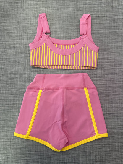 XO Pinstripe Short Set