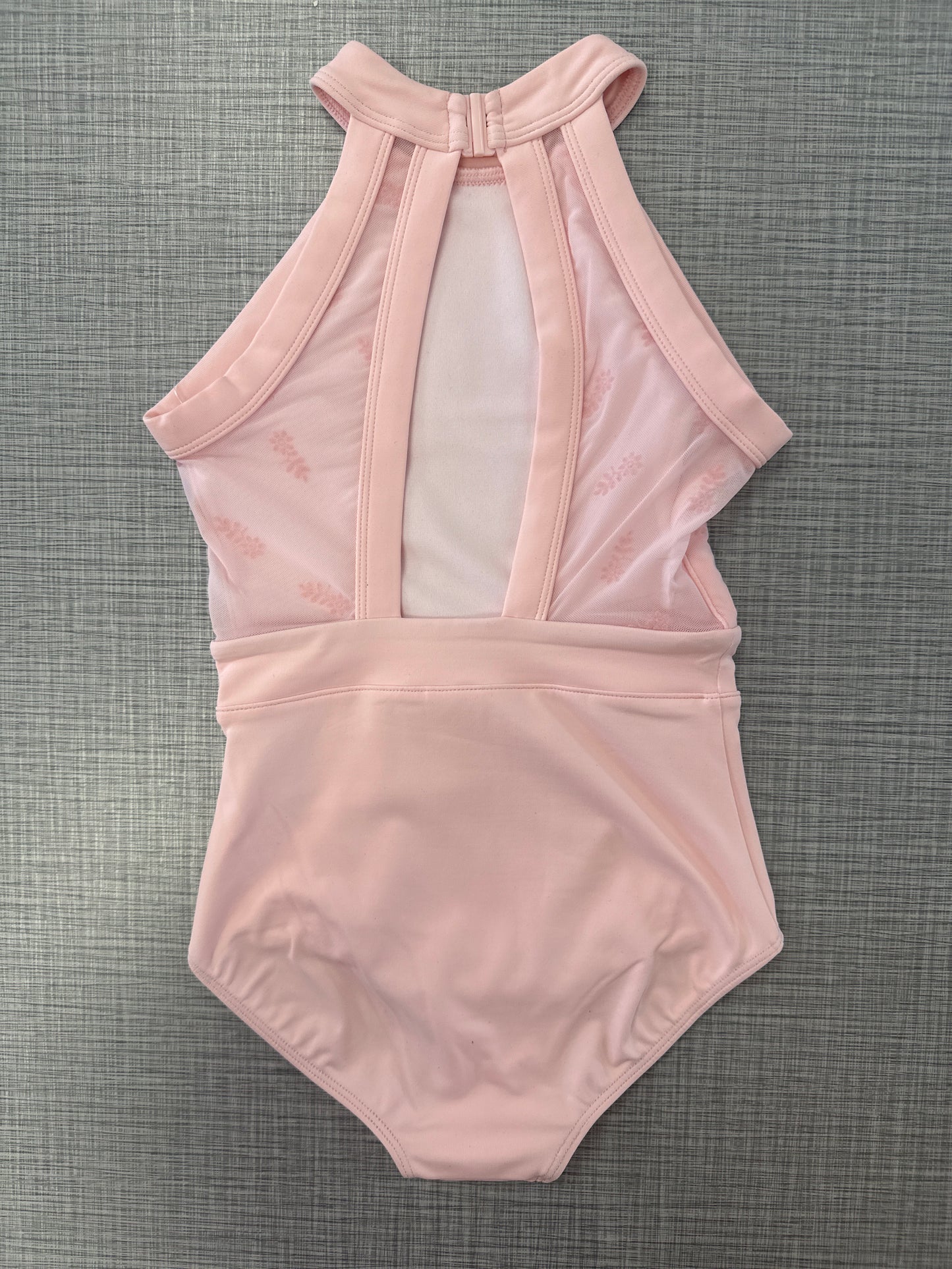 Flock Print Halter Leotard #40016