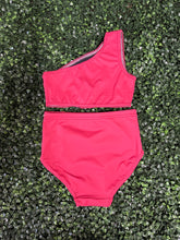 Load image into Gallery viewer, Burgundy Cutout Top &amp; Brief Set
