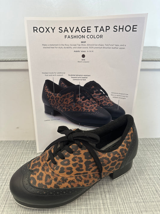 PRE ORDER: Limited Edition Leopard Savage Roxy Tap Shoes