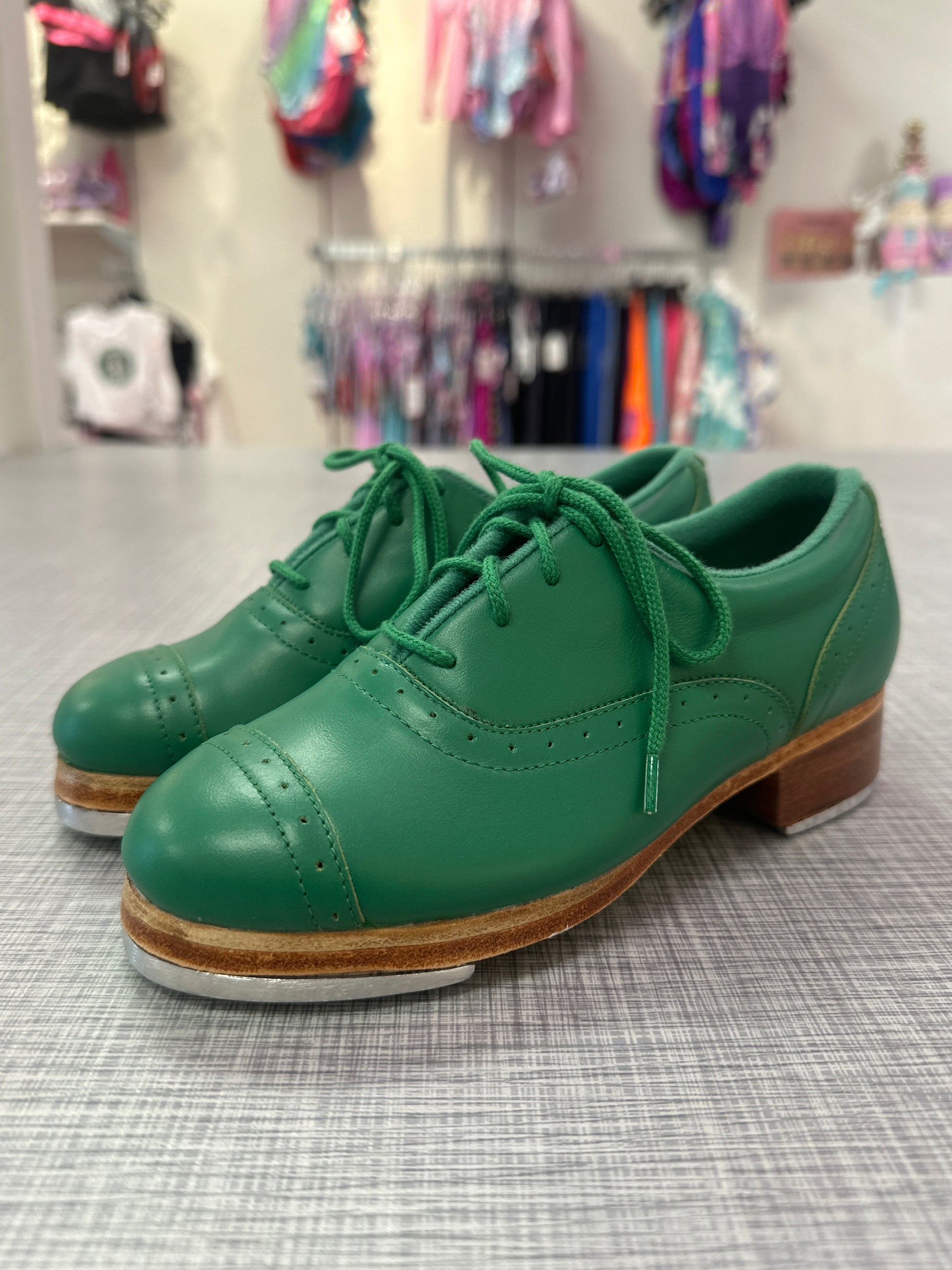 Women's Jason Samuel Smith Emerald Leather Tap Shoes Tightspot