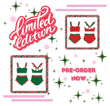 Load image into Gallery viewer, Pre Order: Holiday Ruffle Brief Set
