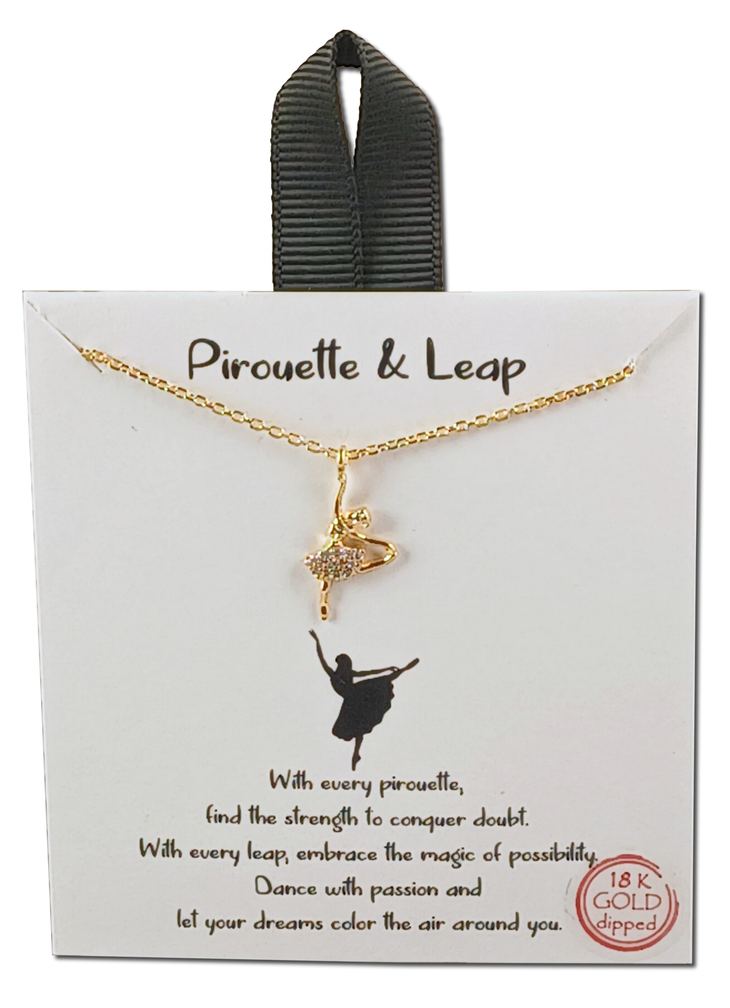 Pirouette & Leap Ballerina Necklace