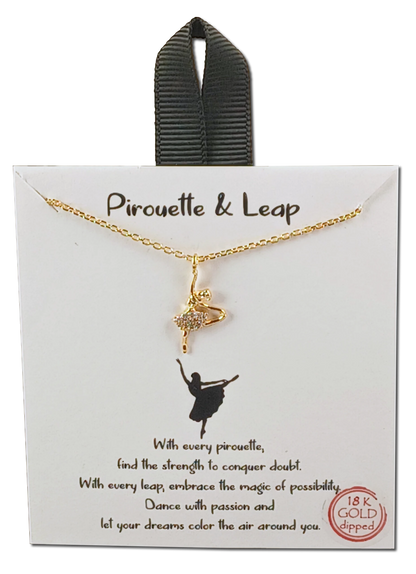 Pirouette & Leap Ballerina Necklace