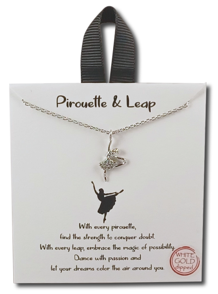 Pirouette & Leap Ballerina Necklace