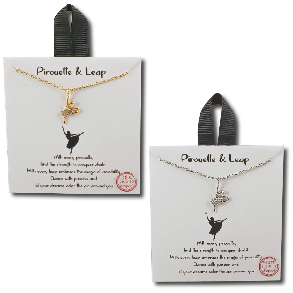 Pirouette & Leap Ballerina Necklace