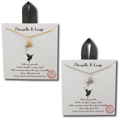 Pirouette & Leap Ballerina Necklace