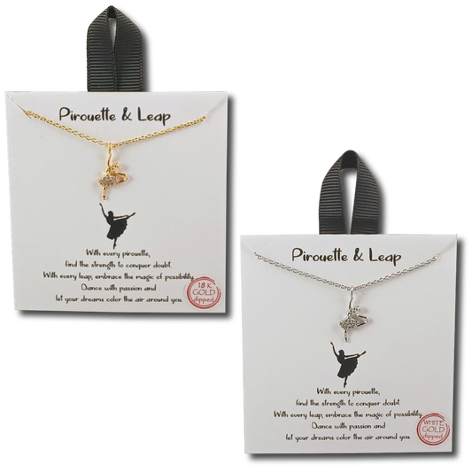 Pirouette & Leap Ballerina Necklace